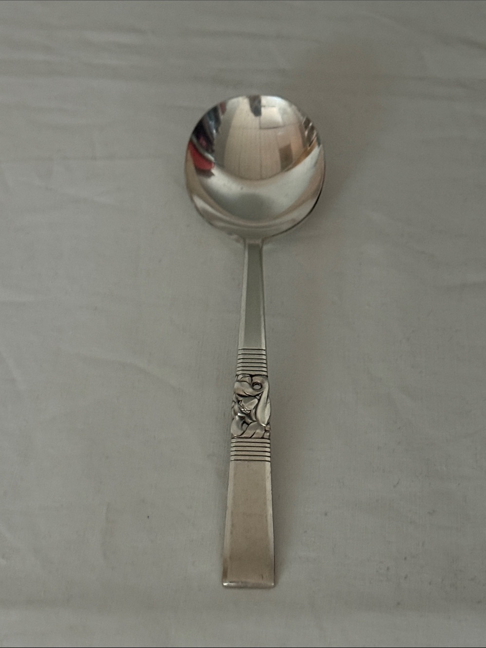 Vintage Oneida Community Morning Star Silverplate Gumbo Soup Spoon 7” 1948
